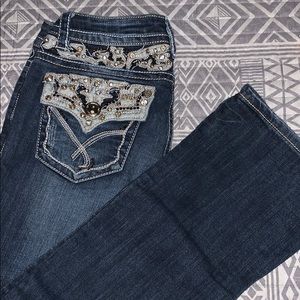 Grace in LA bootcut, stretchy, embellished jeans
